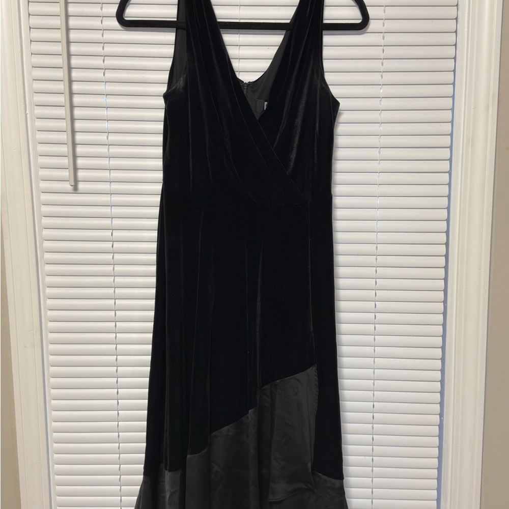 DKNY Black Velvet Dress